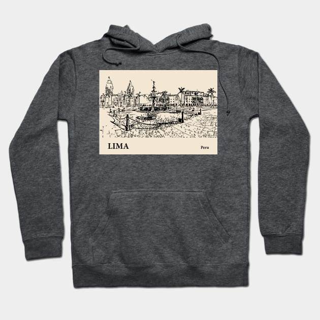 Lima - Peru Hoodie by Lakeric